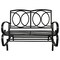 Outdoor 2-Seater Swing Glider Chair with Comfortable Cushions Garden Patio